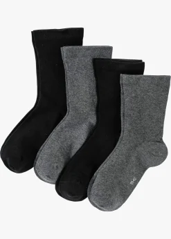 Lot de 4 paires de chaussettes à bord non comprimant