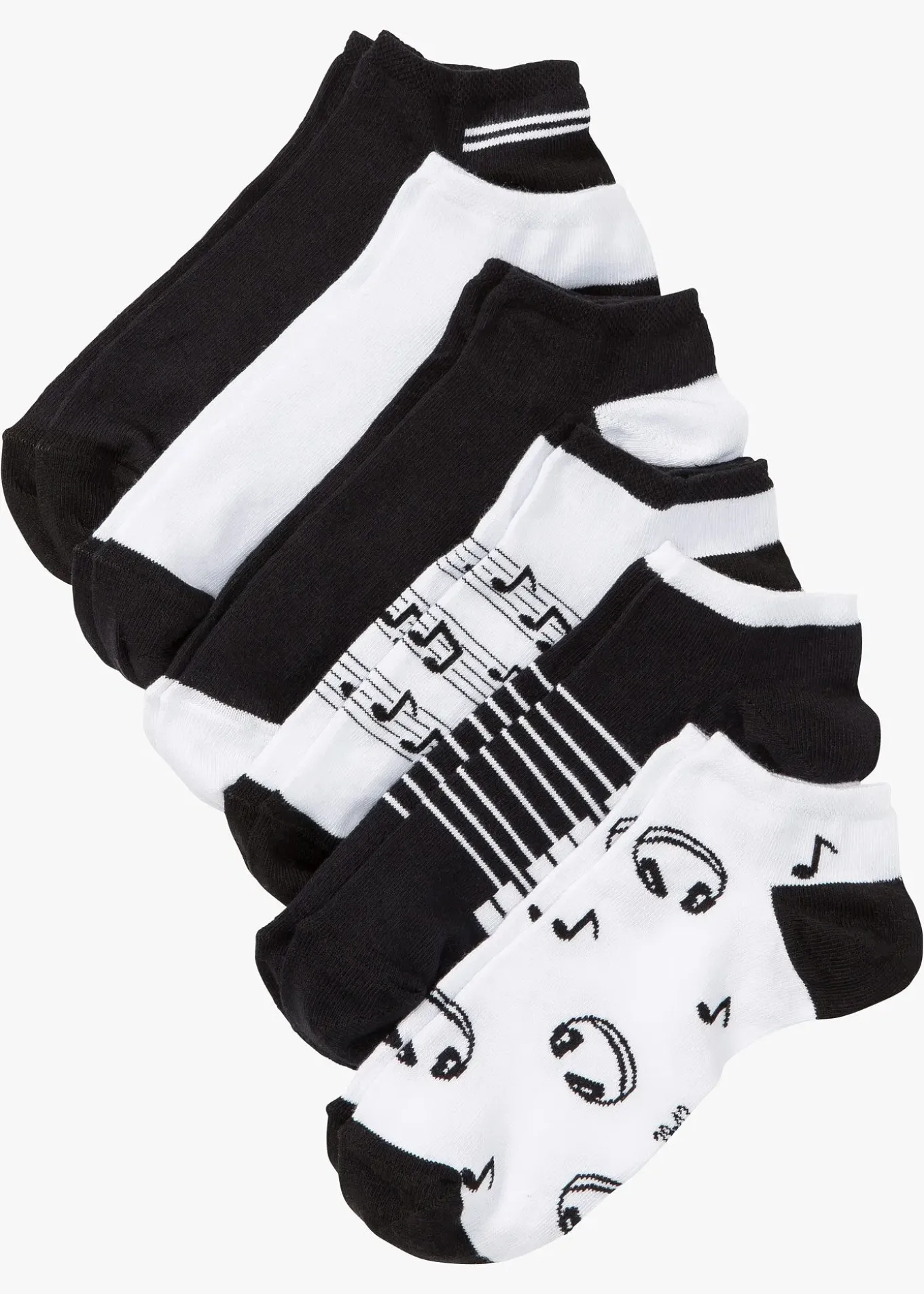 Lot de 6 paires de chaussettes basses coton