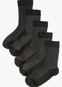 Lot de 5 paires de chaussettes à bord non comprimant