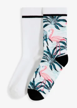 Lot de 2 paires de chaussettes avec coton et semelle éponge