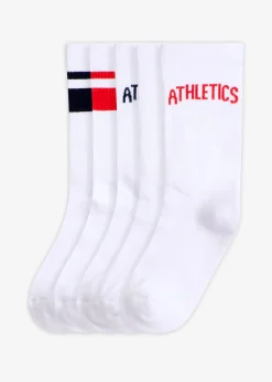 Lot de 5 paires de chaussettes de sport avec intérieur éponge