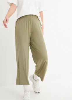 Lot de 2 pantalons 7/8 en jersey à taille haute
