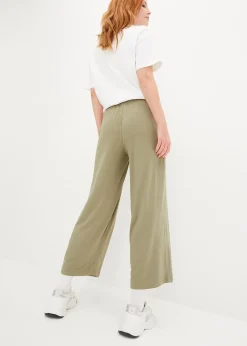 Lot de 2 pantalons 7/8 en jersey à taille haute