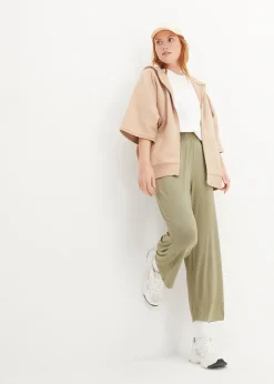 Lot de 2 pantalons 7/8 en jersey à taille haute