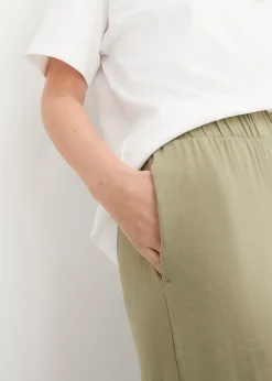 Lot de 2 pantalons 7/8 en jersey à taille haute