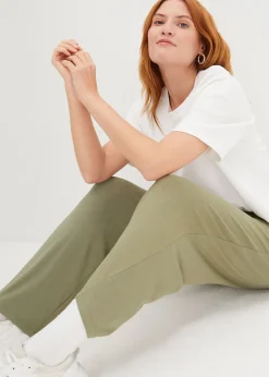 Lot de 2 pantalons 7/8 en jersey à taille haute