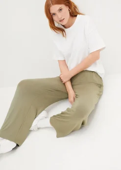 Lot de 2 pantalons 7/8 en jersey à taille haute