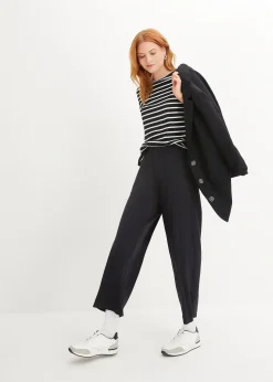 Lot de 2 pantalons 7/8 en jersey à taille haute