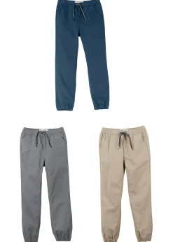 Lot de 3 pantalons à taille élastique, Regular Fit