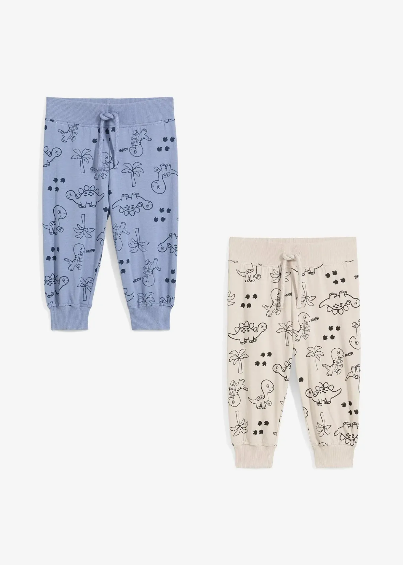 Lot de 2 pantalons bébé en coton