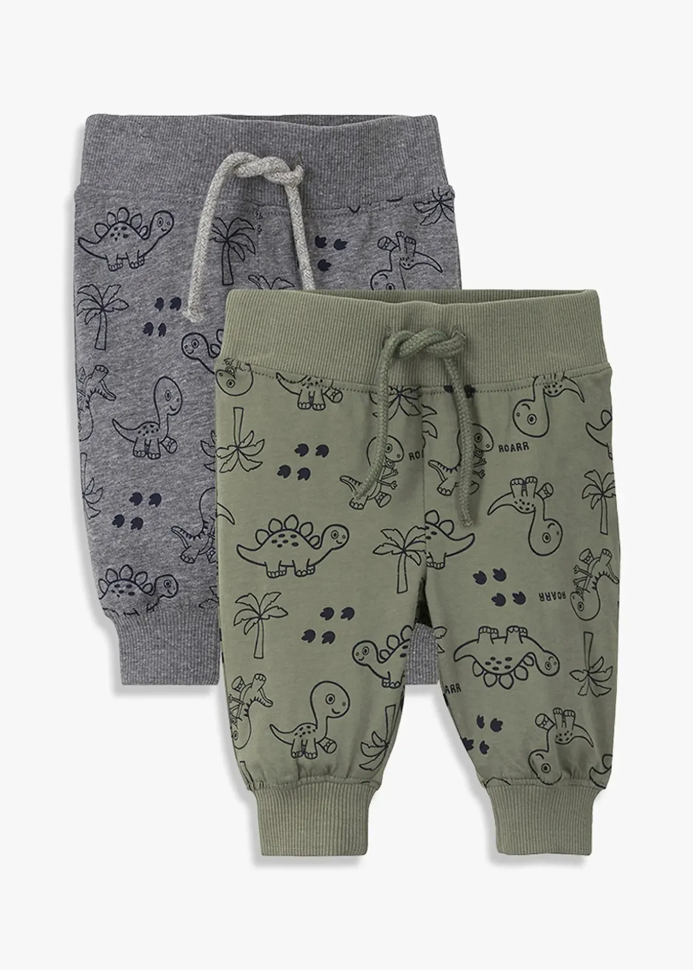 Lot de 2 pantalons bébé en coton