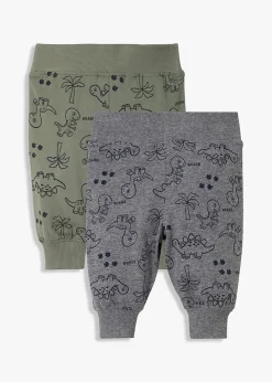 Lot de 2 pantalons bébé en coton