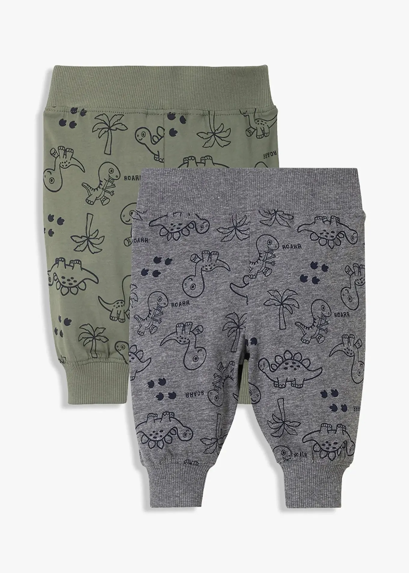 Lot de 2 pantalons bébé en coton