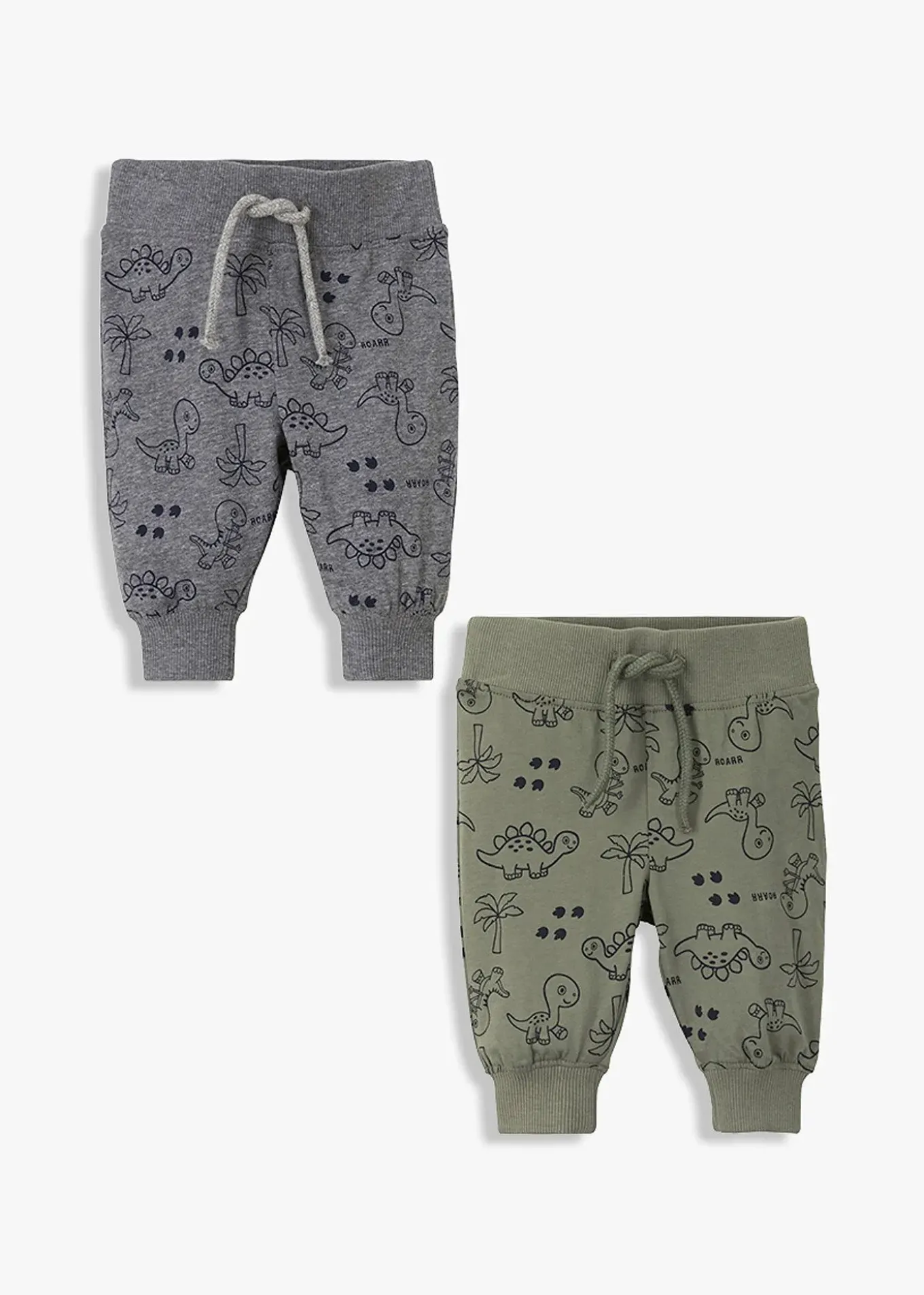 Lot de 2 pantalons bébé en coton