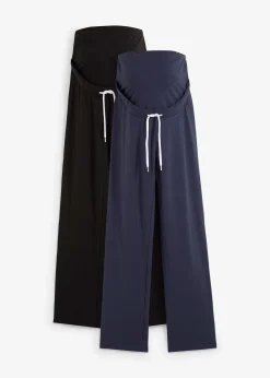 Lot de 2 pantalons de grossesse en matière sweat