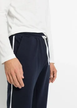 Lot de 2 pantalons de jogging à détails contrastants