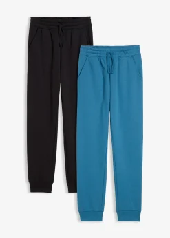 Lot de 2 pantalons de jogging doux en coton mélangé