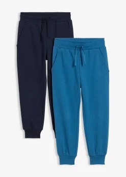 Lot de 2 pantalons de jogging doux en coton mélangé