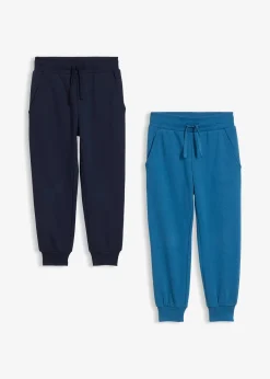 Lot de 2 pantalons de jogging doux en coton mélangé