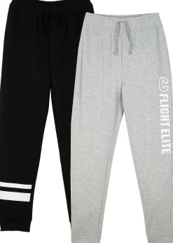 Lot de 2 pantalons de jogging en coton mélangé doux