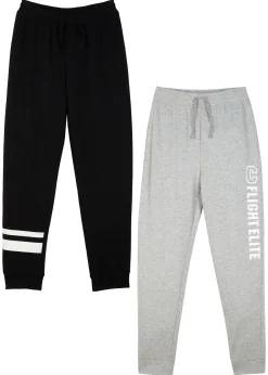 Lot de 2 pantalons de jogging en coton mélangé doux