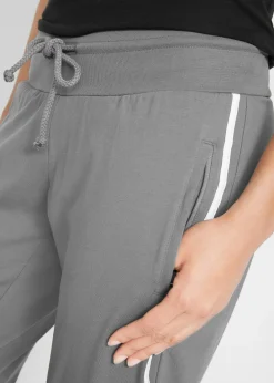 Lot de 2 pantalons de jogging en coton, longueur 3/4