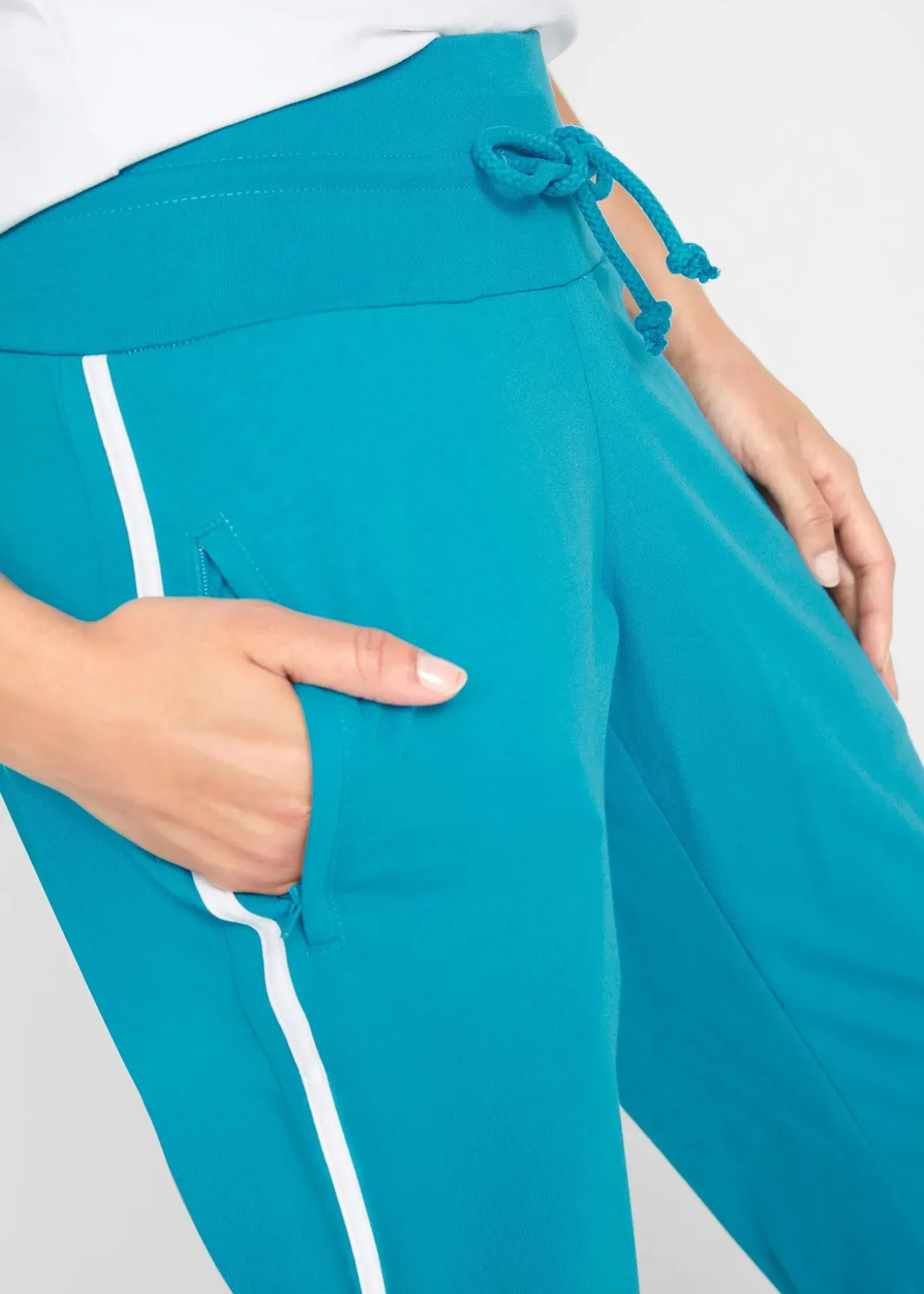 Lot de 2 pantalons de jogging en coton, longueur 3/4