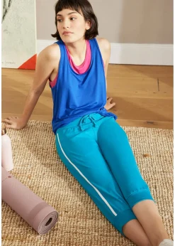 Lot de 2 pantalons de jogging en coton, longueur 3/4