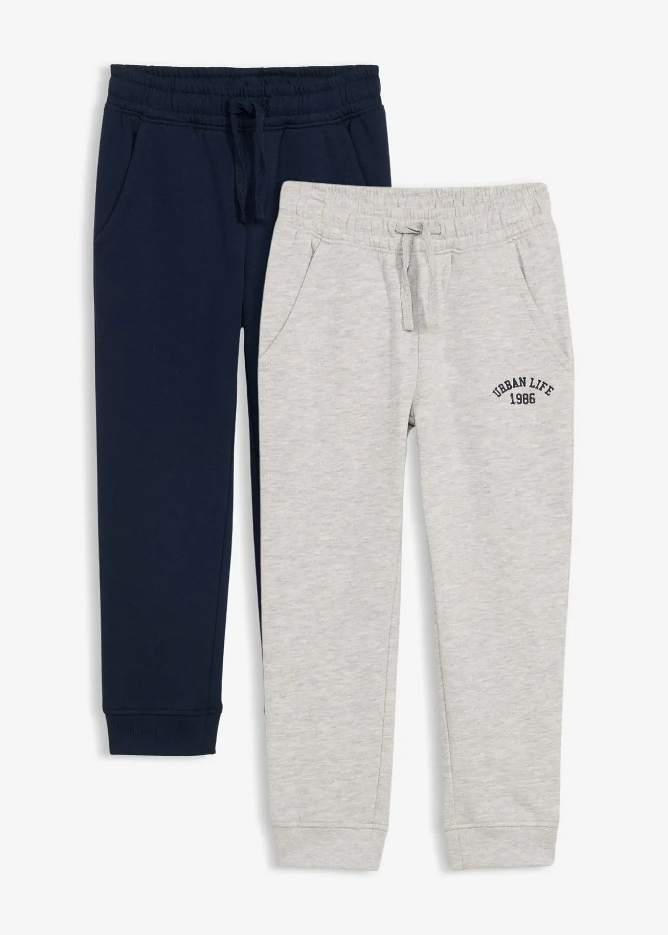 Lot de 2 pantalons de jogging doux en coton mélangé