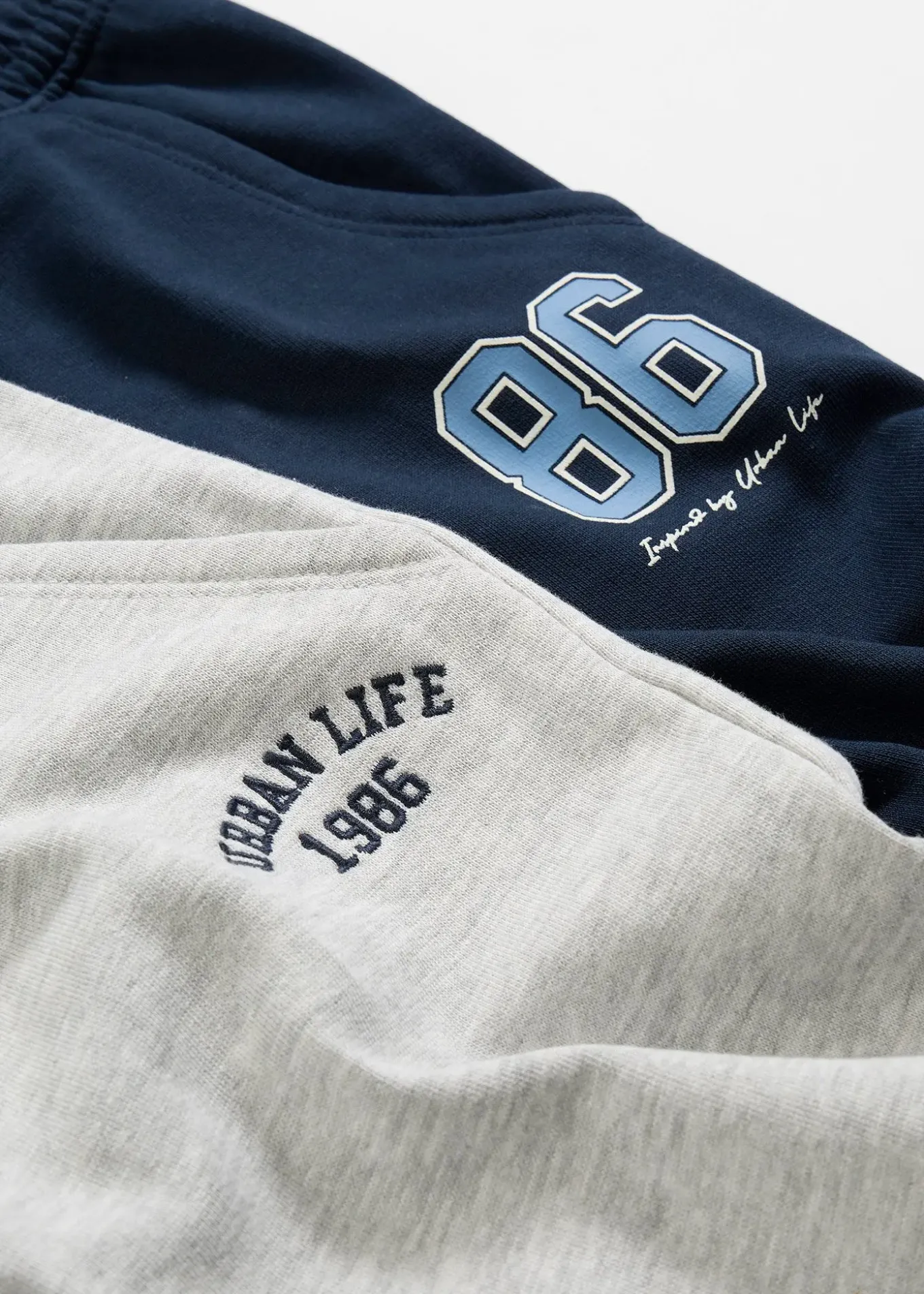 Lot de 2 pantalons de jogging doux en coton mélangé