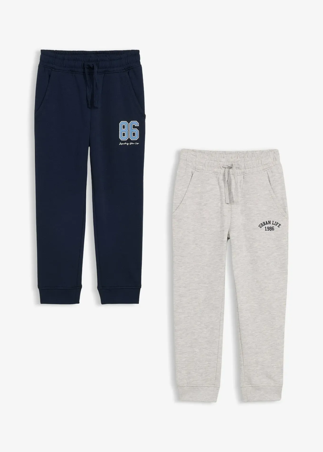 Lot de 2 pantalons de jogging doux en coton mélangé