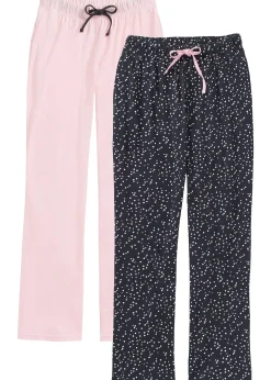 Lot de 2 pantalons de pyjama pur coton