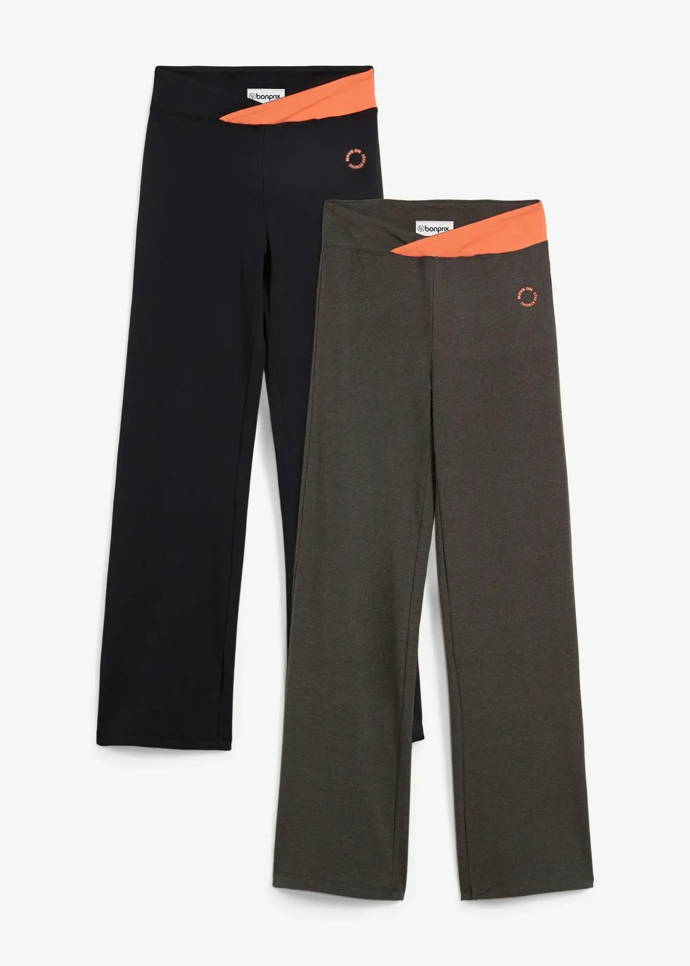 Lot de 2 pantalons de sport, bootcut