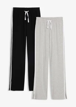 Lot de 2 pantalons en jersey de coton extensible