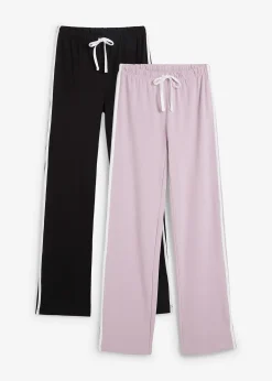 Lot de 2 pantalons en jersey coton extensible