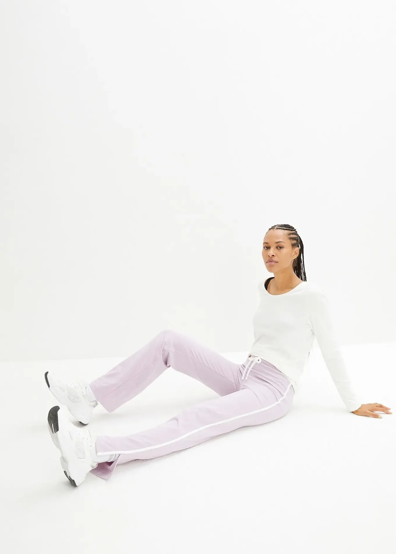 Lot de 2 pantalons en jersey coton extensible