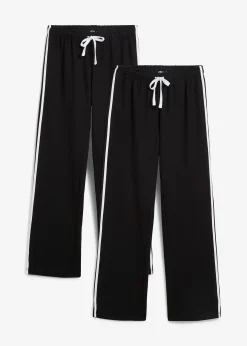 Lot de 2 pantalons en molleton épais 100% coton