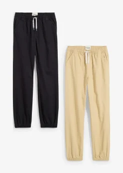 Lot de 2 pantalons jogger 100% coton