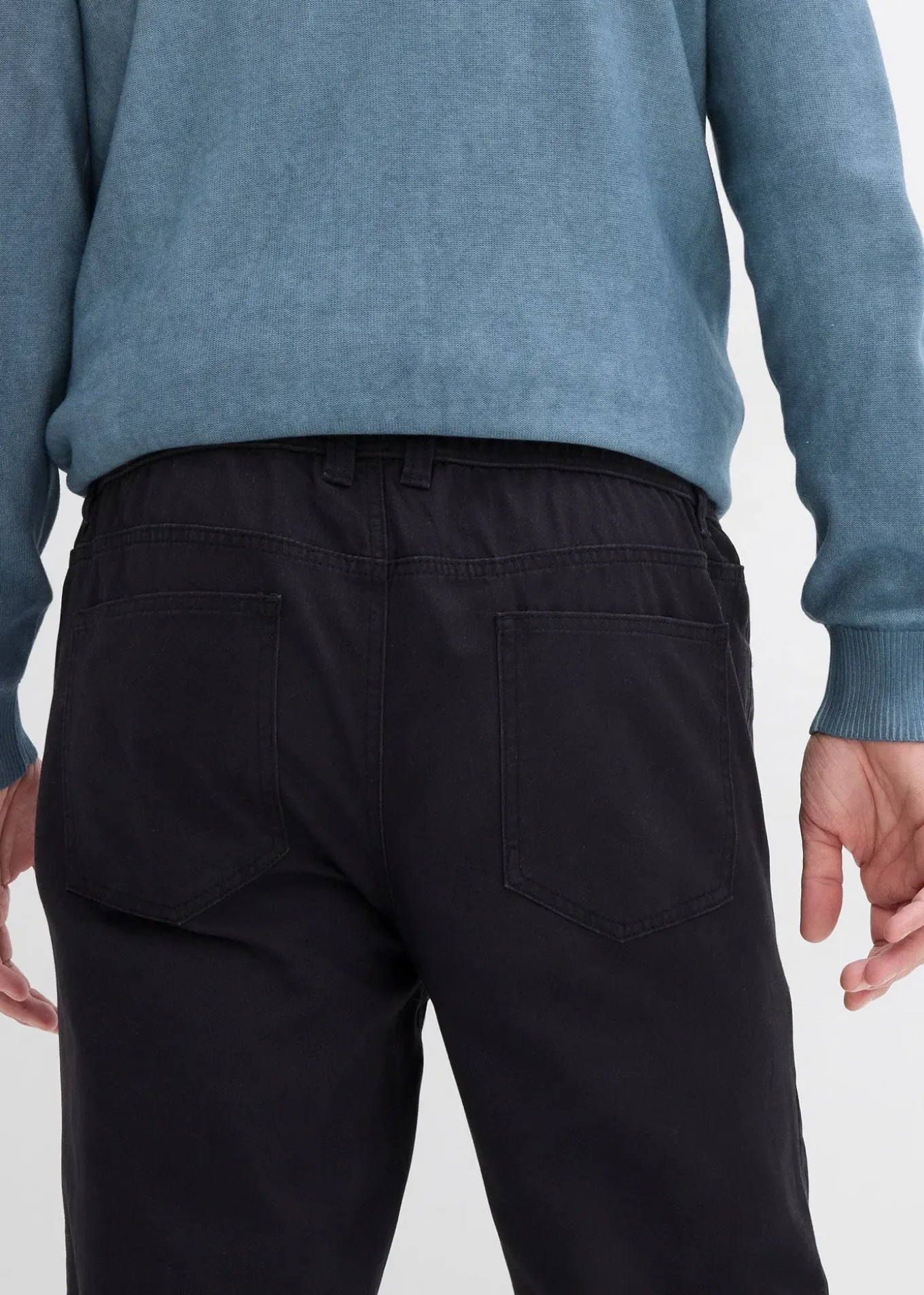 Lot de 2 pantalons regular, droits à taille élastiquée