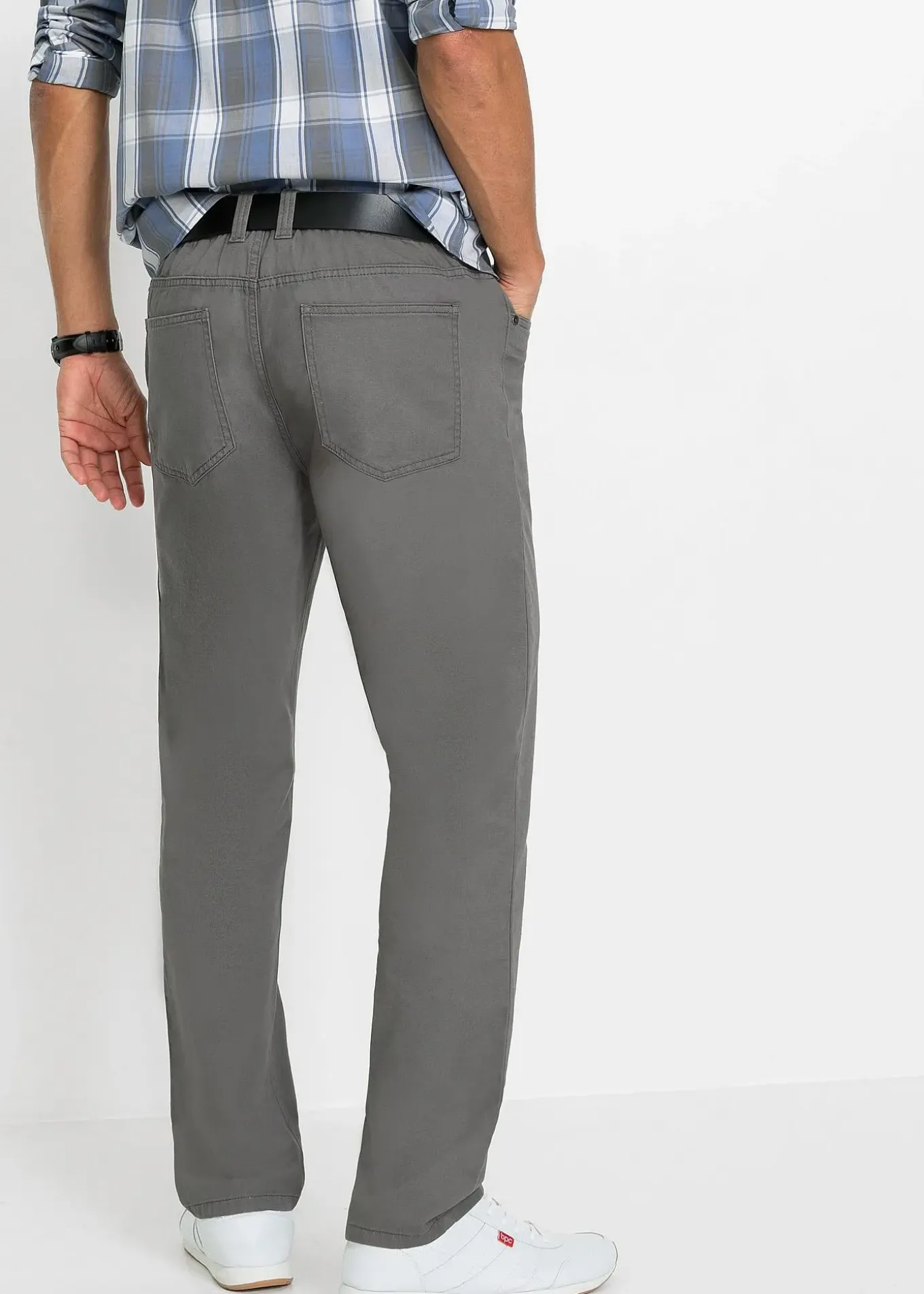 Lot de 2 pantalons regular, droits à taille élastiquée