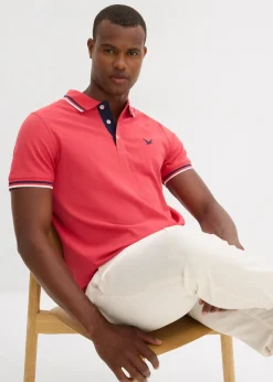 Lot de 2 polos en maille piquée 100% coton