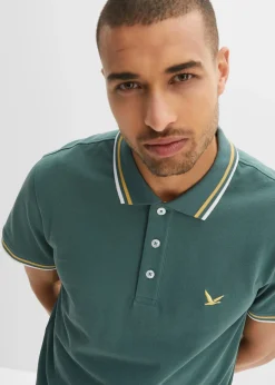 Lot de 2 polos en maille piquée 100% coton