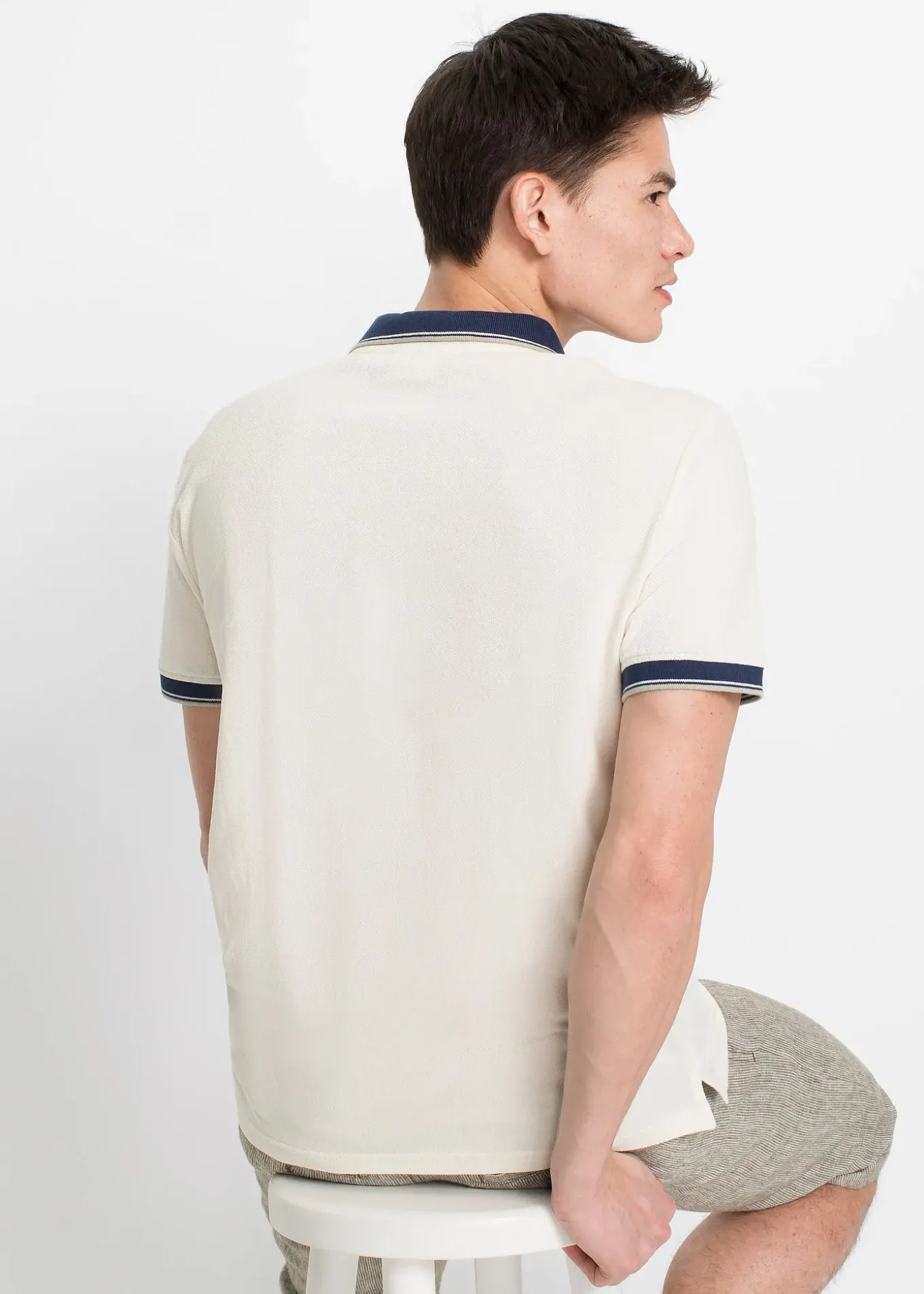 Lot de 3 polos en maille piquée, 100% coton