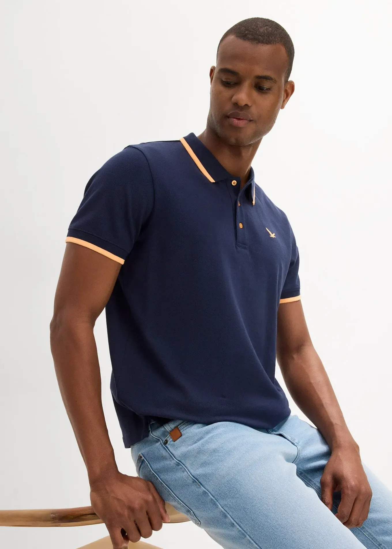 Lot de 2 polos en maille piquée 100% coton