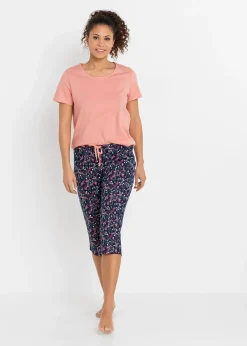 Lot de 2 pyjamas corsaire 100% coton