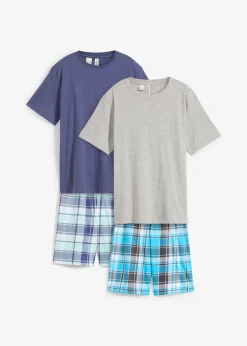 Lot de 2 pyjashorts en coton doux