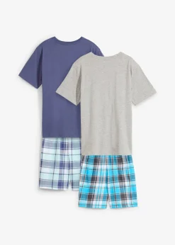 Lot de 2 pyjashorts en coton doux