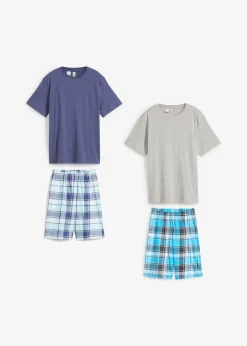 Lot de 2 pyjashorts en coton doux