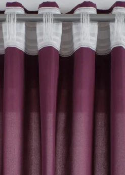 Lot de 2 rideaux en microfibre