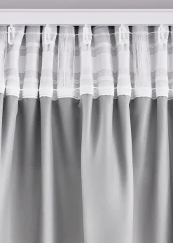 Lot de 2 rideaux en microfibre